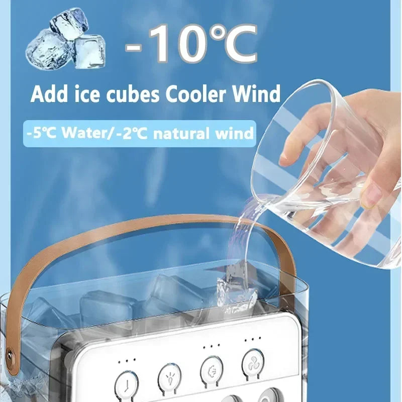 Cooly | Ventilador Inteligente con Humidificador y Luz LED