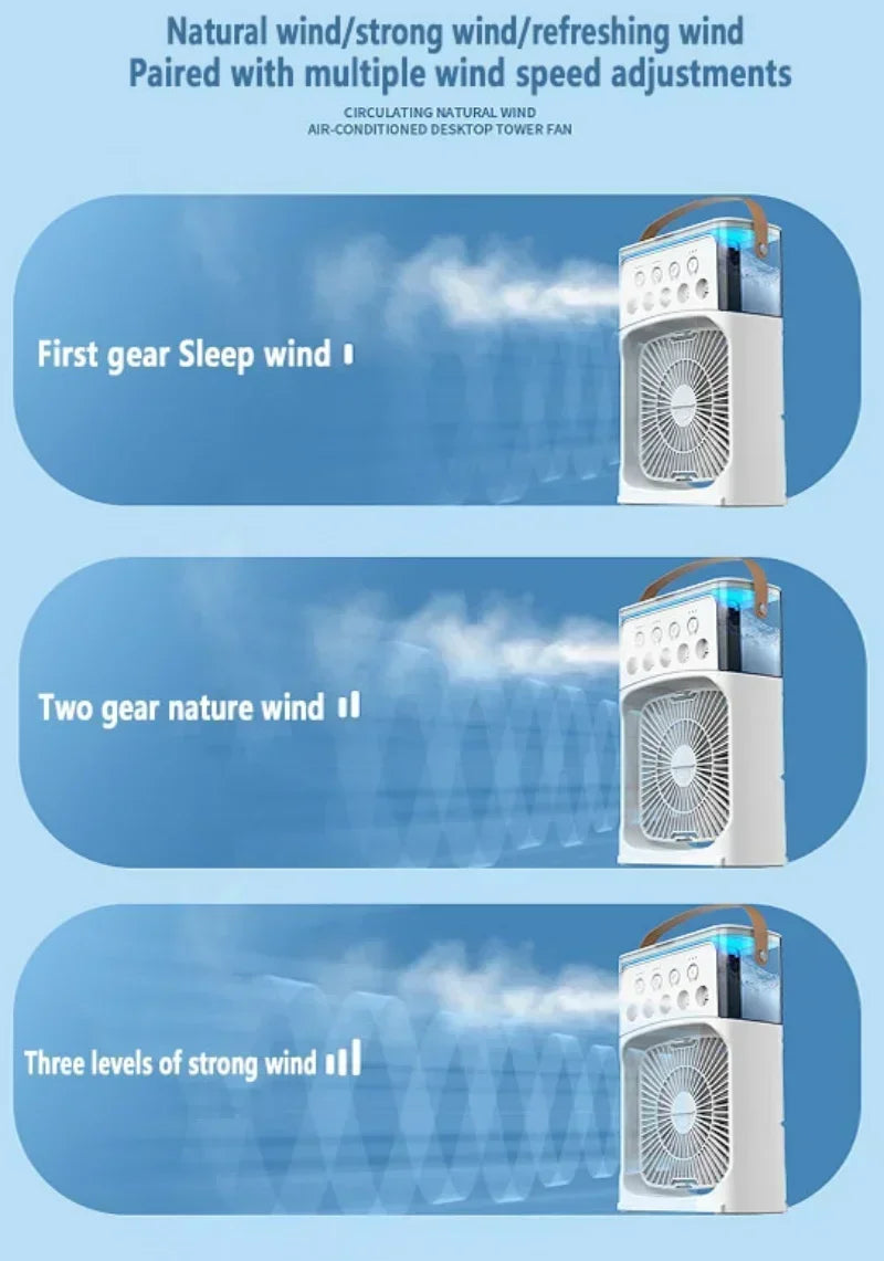 Cooly | Ventilador Inteligente con Humidificador y Luz LED