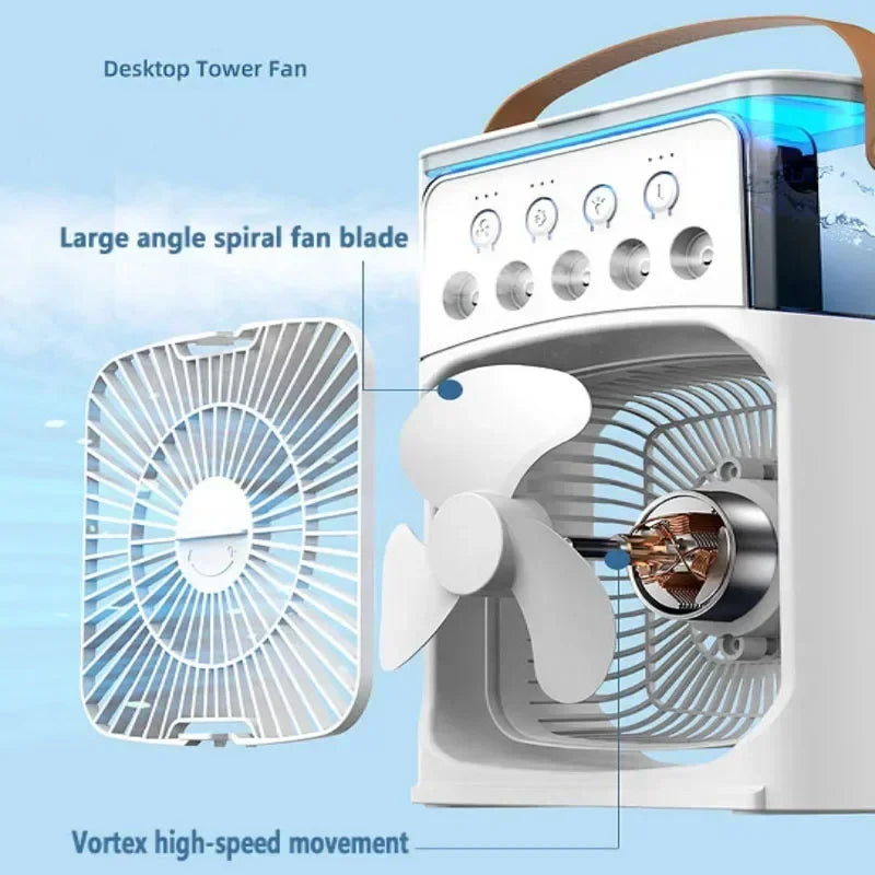 Cooly | Ventilador Inteligente con Humidificador y Luz LED